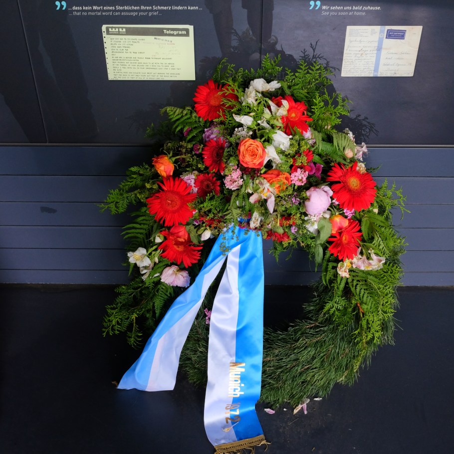 Erinnerungsort Olympia-Attentat München 1972, Muenchen Olympiapark, Munich Olympic Park, Munich, Muenchen, 1972 Summer Olympics, Bavaria, Bayern, Germany, fotoeins.com