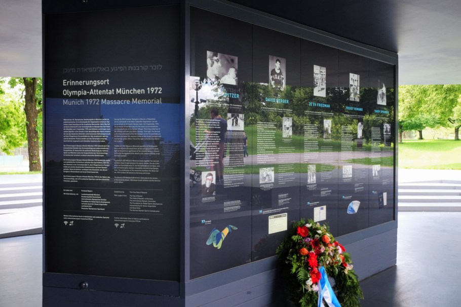 Erinnerungsort Olympia-Attentat München 1972, Muenchen Olympiapark, Munich Olympic Park, Munich, Muenchen, 1972 Summer Olympics, Bavaria, Bayern, Germany, fotoeins.com