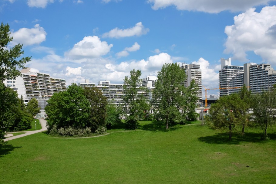 Olympiadorf, Olympic Village, Muenchen Olympiapark, Munich Olympic Park, Munich, Muenchen, 1972 Summer Olympics, Bavaria, Bayern, Germany, fotoeins.com