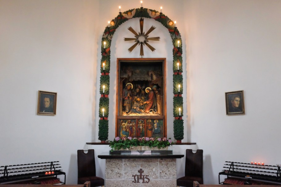 Silent Night, Stille Nacht, Stille Nacht Kapelle, Stille Nacht Platz, Oberndorf bei Salzburg, Oesterreich, Austria, fotoeins.com