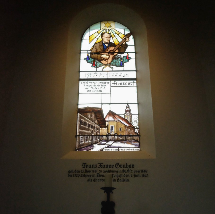 Silent Night, Stille Nacht, Stille Nacht Kapelle, Stille Nacht Platz, Oberndorf bei Salzburg, Oesterreich, Austria, fotoeins.com