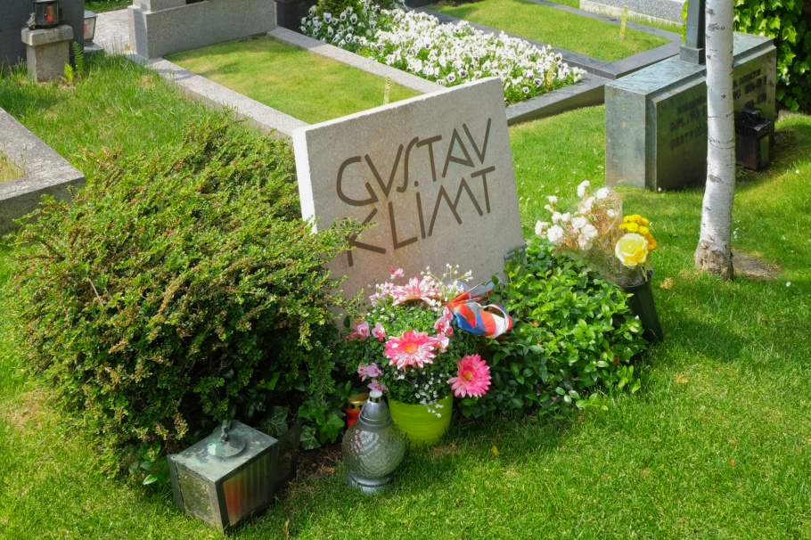 Gustav Klimt, Friedhof Hietzing, Friedhoefe Wien, Vienna, Wien, Oesterreich, Austria, fotoeins.com