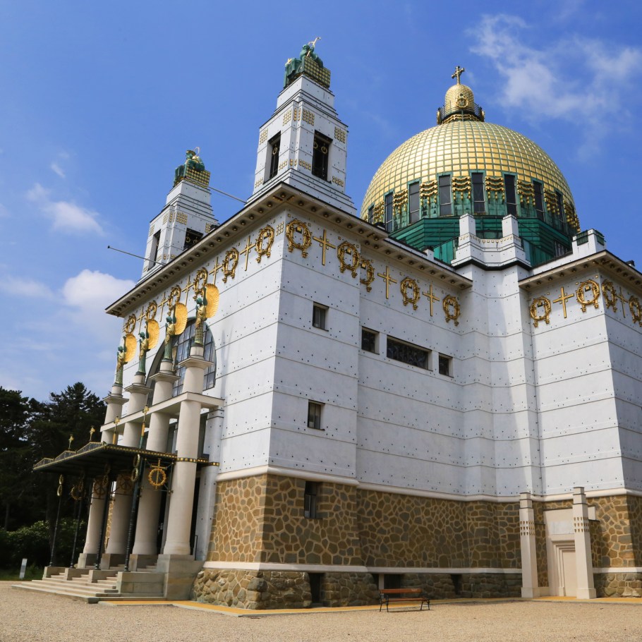 14. Bezirk, Penzing, Kirche am Steinhof, Steinhof Church, Church of St. Leopold, Kirche zum heiligen Leopold, Steinhof, Otto Wagner Spital, Baumgartner Hoehe, Otto Wagner, Wiener Moderne, Vienna Modernism, Vienna, Wien, Oesterreich, Austria, fotoeins.com