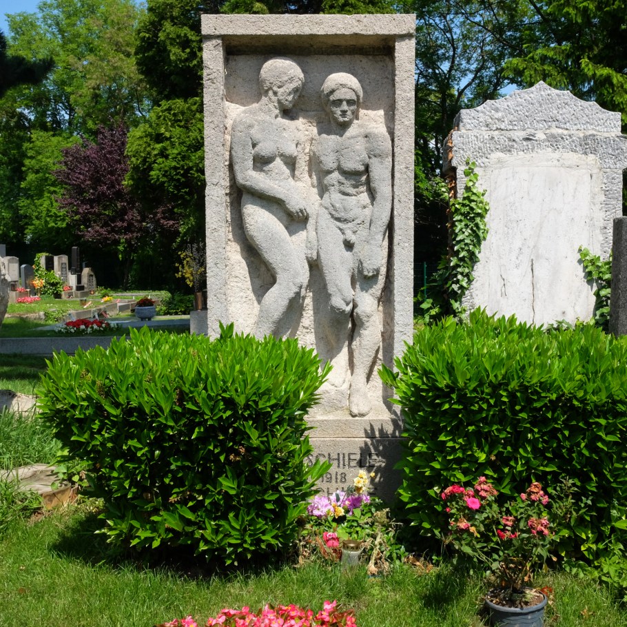 Egon Schiele, Edith Schiele, Friedhof Ober St. Veit, Friedhoefe Wien, Vienna, Wien, Oesterreich, Austria, fotoeins.com