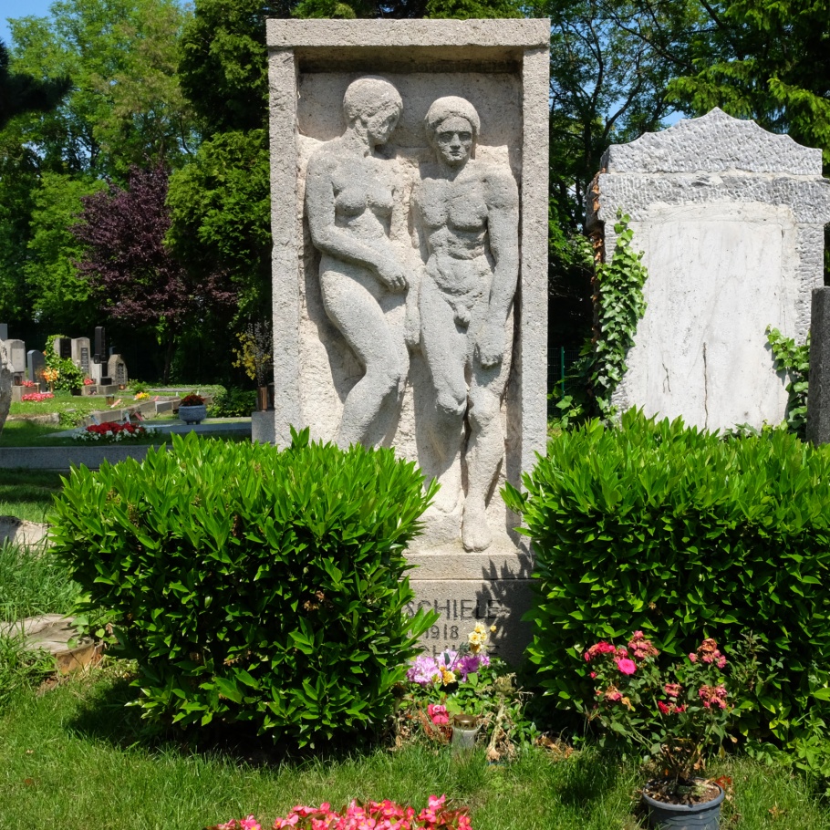 Egon Schiele, Edith Schiele, Friedhof Ober St. Veit, Vienna, Wien, Oesterreich, Austria, fotoeins.com