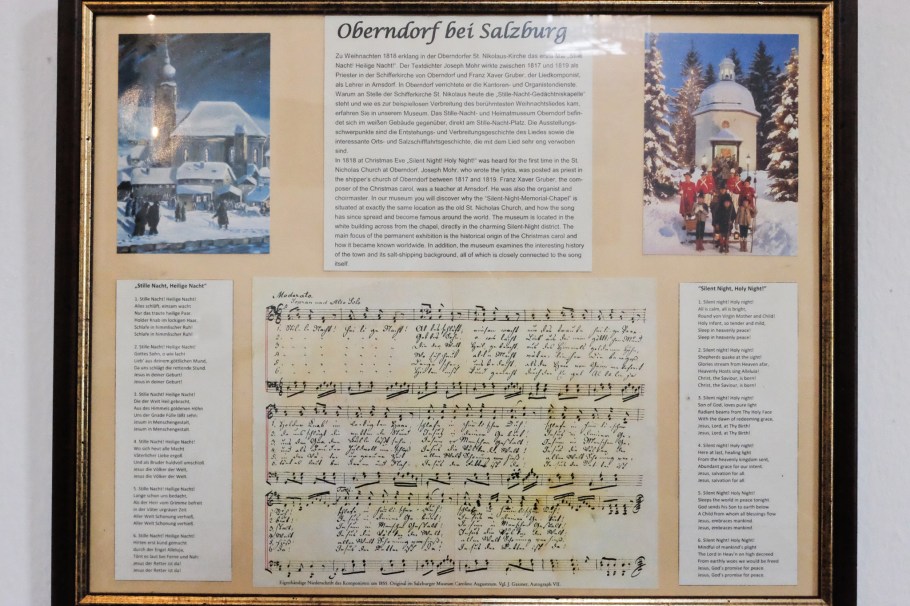 Silent Night, Stille Nacht, Stille Nacht Kapelle, Stille Nacht Platz, Oberndorf bei Salzburg, Oesterreich, Austria, fotoeins.com