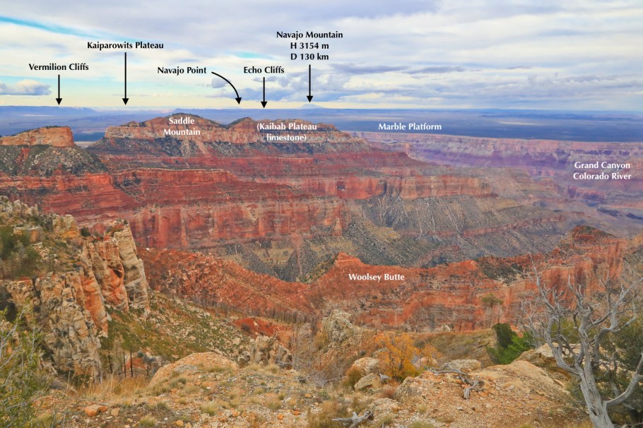 Point Imperial, North Rim, Colorado River, Little Colorado River, Painted Desert, Grand Canyon, Grand Canyon National Park, AZ, USA, fotoeins.com