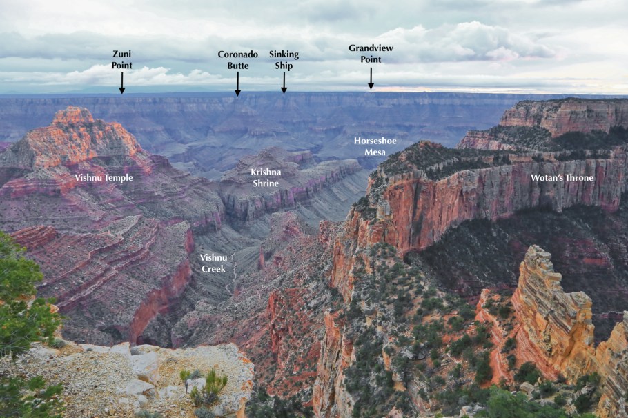 Cape Royal, North Rim, Colorado River, Little Colorado River, Painted Desert, Grand Canyon, Grand Canyon National Park, AZ, USA, fotoeins.com