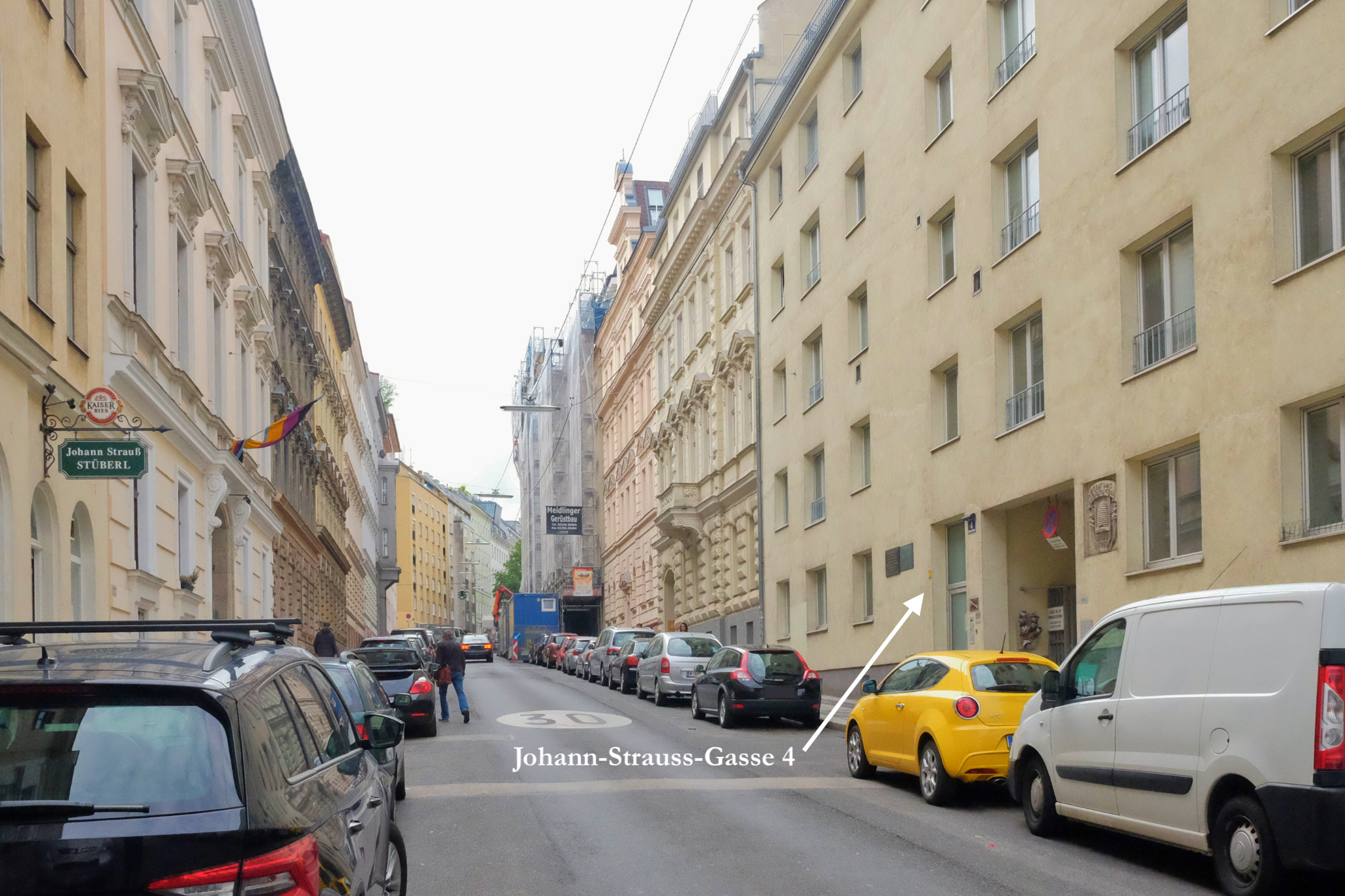 Johann Strauss II, Johann-Strauss-Gasse 4, Wieden, Vienna, Wien, Oesterreich, Austria, fotoeins.com