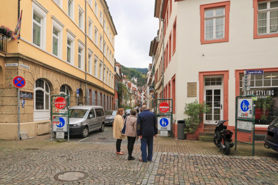 Lauerstrasse, Dreikönigstrasse, Judentor, Heidelberger Altstadt, Altstadt, Heidelberg, Baden-Wuerttemberg, Germany, fotoeins.com