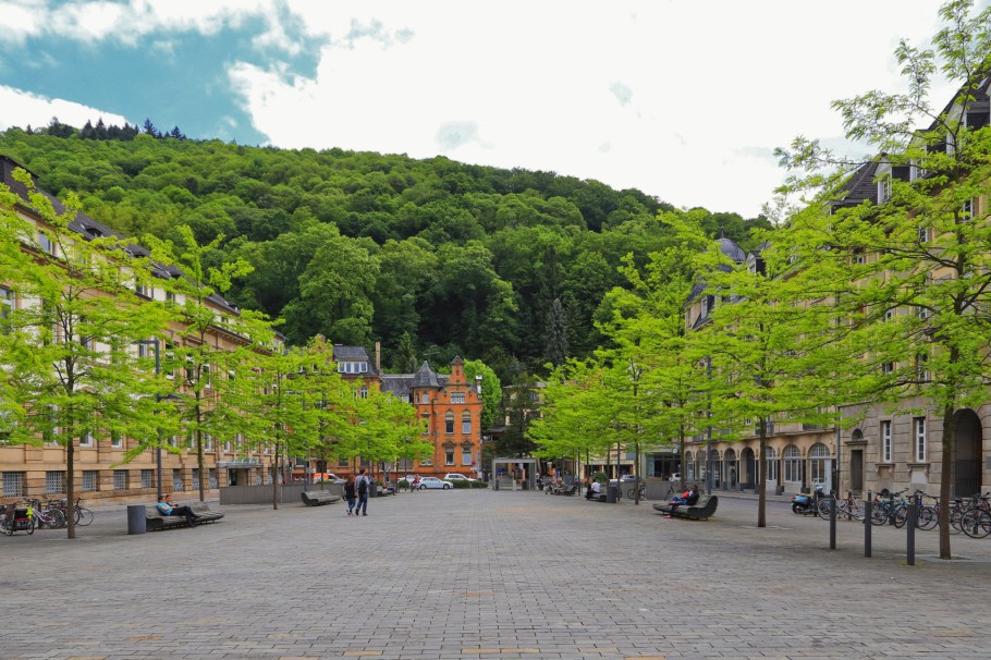 Friedrich-Ebert-Platz, Altstadt, Old Town, Alte Brücke, Heidelberger Altstadt, Heidelberg, Baden-Württemberg, Germany, Deutschland, fotoeins.com