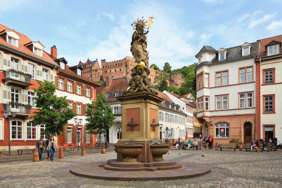 Kornmarkt, Altstadt, Old Town, Heidelberger Altstadt, Heidelberg, Baden-Württemberg, Germany, Deutschland, fotoeins.com