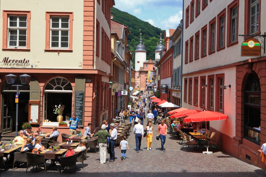 Steingasse, Altstadt, Old Town, Alte Brücke, Heidelberger Altstadt, Heidelberg, Baden-Württemberg, Germany, Deutschland, fotoeins.com