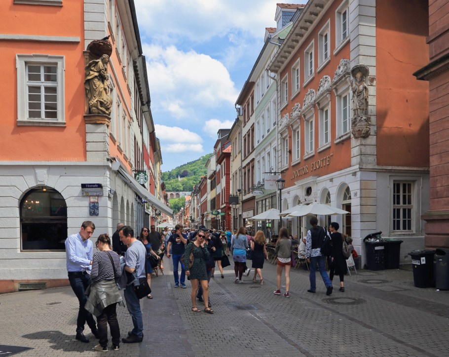 Hauptstrasse, Heumarkt, Universitätsplatz, Heidelberger Altstadt, Altstadt, Old Town, Heidelberg, Baden-Württemberg, Germany, fotoeins.com