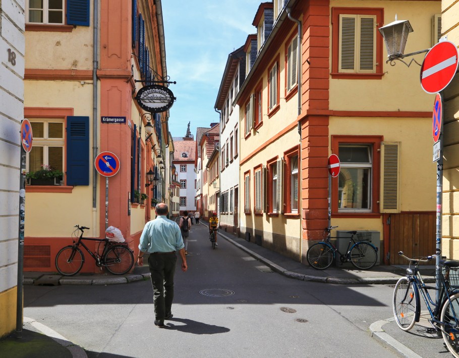 Ingrimstrasse, Heidelberger Altstadt, Altstadt, Old Town, Heidelberg, Baden-Wuerttemberg, Germany, fotoeins.com