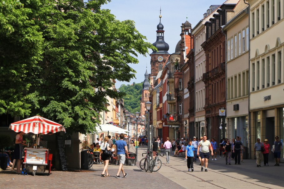 Hauptstrasse, Anatomiegarten, Altstadt, Old Town, Heidelberg, Baden-Württemberg, Germany, fotoeins.com