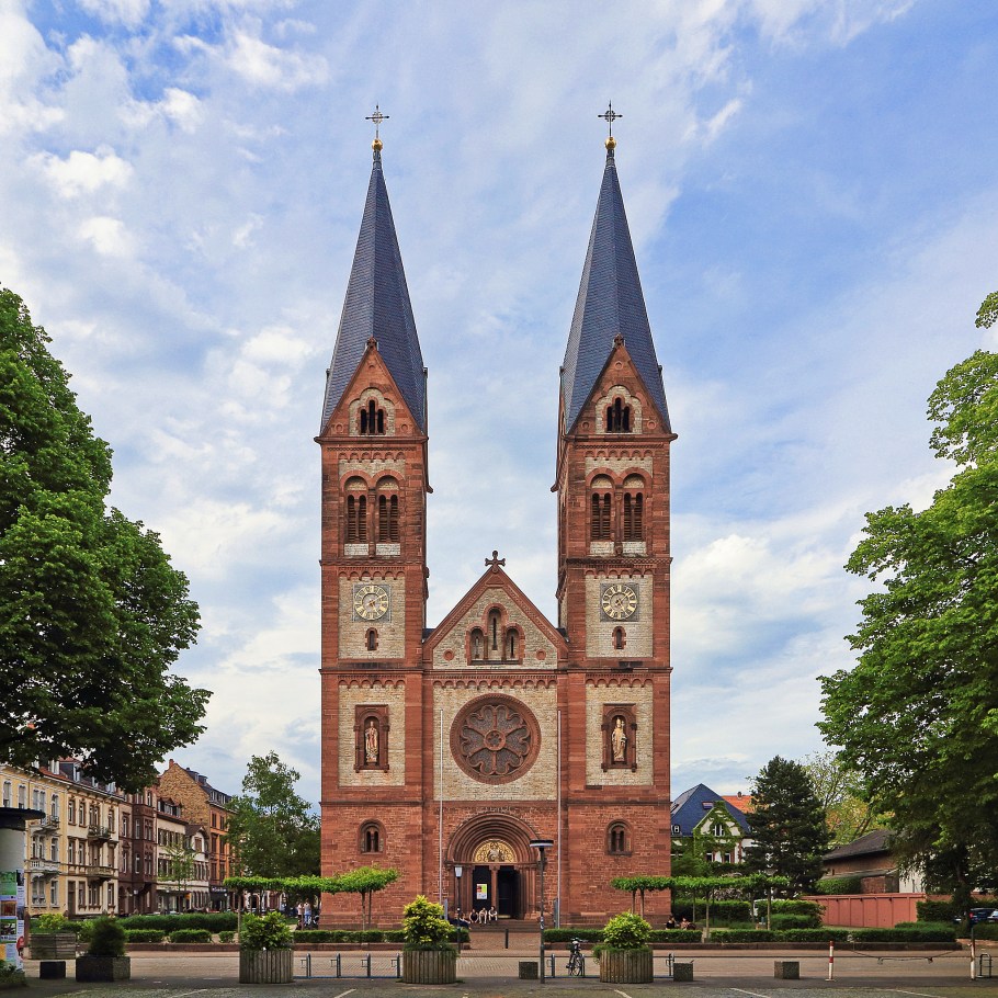 Wilhelmsplatz, St. Bonifatius-Kirche, Weststadt, HD-Weststadt, Heidelberg, Baden-Württemberg, Germany, Deutschland, fotoeins.com