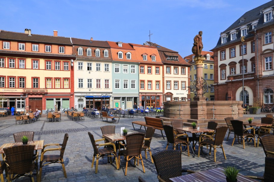 Marktplatz, Altstadt, Old Town, Heidelberg, Baden-Württemberg, Germany, fotoeins.com