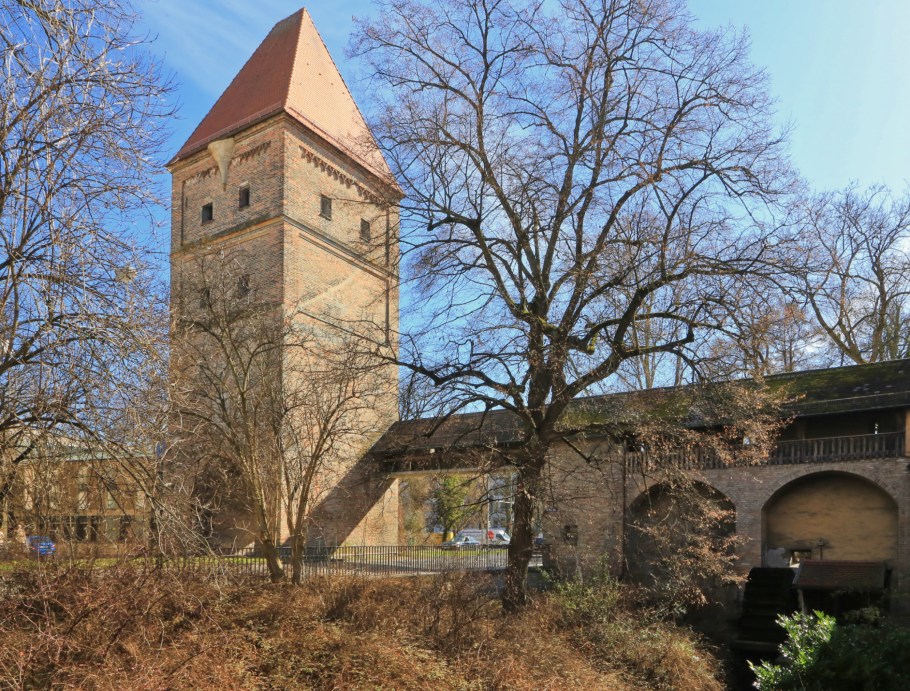 Vogeltor, Wasserrad, Water Management System, Wassersystem, Augsburg, Bayern, Bavaria, Swabia, Schwaben, Germany, Deutschland, fotoeins.com