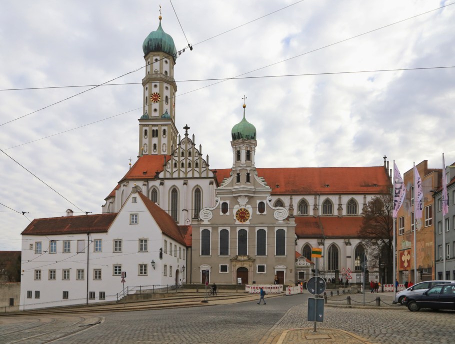 Basilika St. Ulrich und Afra, Ulrichsplatz, Augsburg, Bayern, Bavaria, Swabia, Schwaben, Germany, Deutschland, fotoeins.com