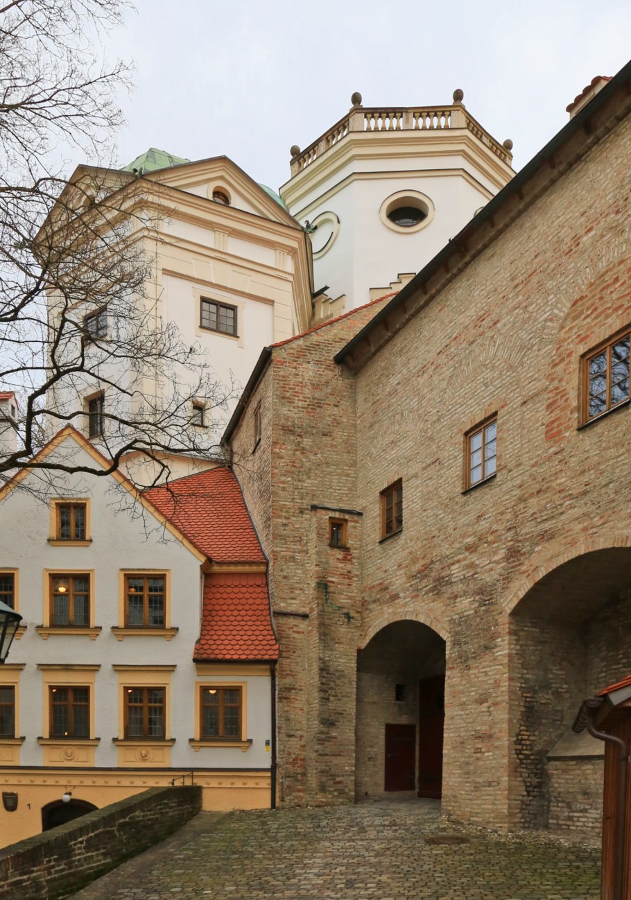 Grosser Turm, Kleiner Turm, Brunnenmeisterhaus, Water Management System, Wassersystem, Augsburg, Bayern, Bavaria, Swabia, Schwaben, Germany, Deutschland, fotoeins.com