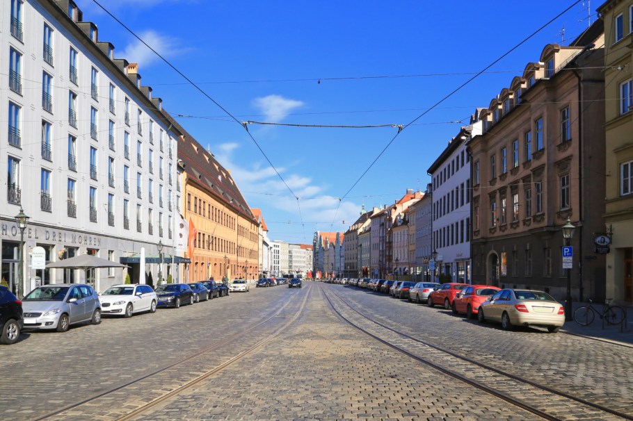 Maximilianstrasse, Augsburg, Bayern, Bavaria, Swabia, Schwaben, Germany, Deutschland, fotoeins.com