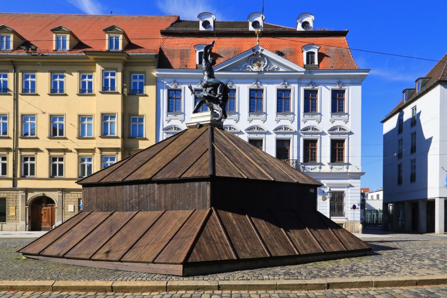 Herkulesbrunnen, Schaezlerpalais, Maximilianstrasse, Augsburg, Bayern, Bavaria, Swabia, Schwaben, Germany, Deutschland, fotoeins.com