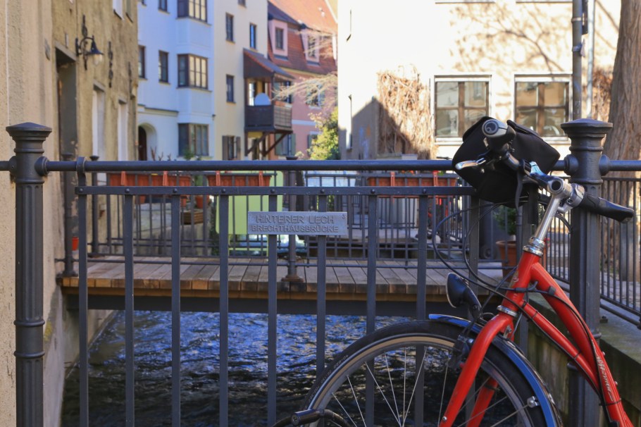 Hinterer Lech, Brechthausbrücke, Wassersystem, Augsburg, Bayern, Bavaria, Germany, Deutschland, fotoeins.com