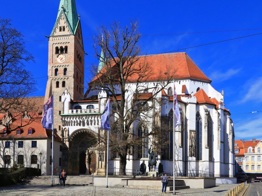 Domplatz, Hoher Dom zu Augsburg, Augsburger Dom, Hohe Dom Mariä Heimsuchung, Augsburg, Bayern, Bavaria, Germany, Deutschland, fotoeins.com, Augsburg, Bayern, Bavaria, Germany, Deutschland, fotoeins.com