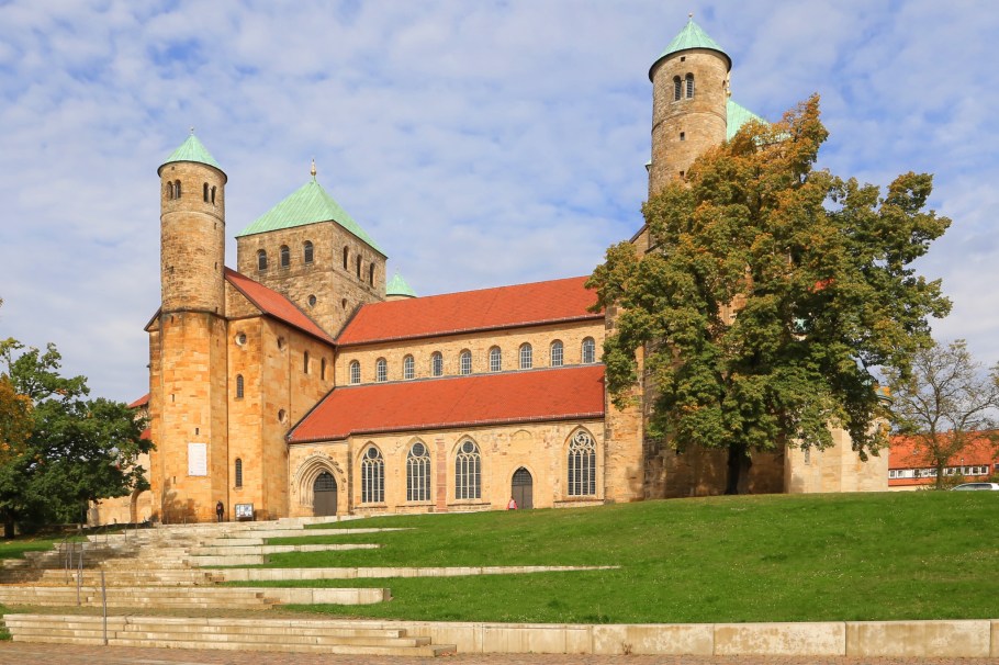 St. Michaelis, St. Michael's Church, UNESCO World Heritage, Hildesheim, Lower Saxony, Niedersachsen, Germany, Deutschland, fotoeins.com