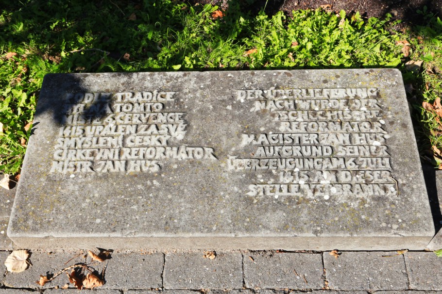 Hussenstein, Hus Memorial Stone, Jan Hus, John Huss, Jerome of Prague, Konstanz, Constance, Baden-Württemberg, Germany, Deutschland, fotoeins.com