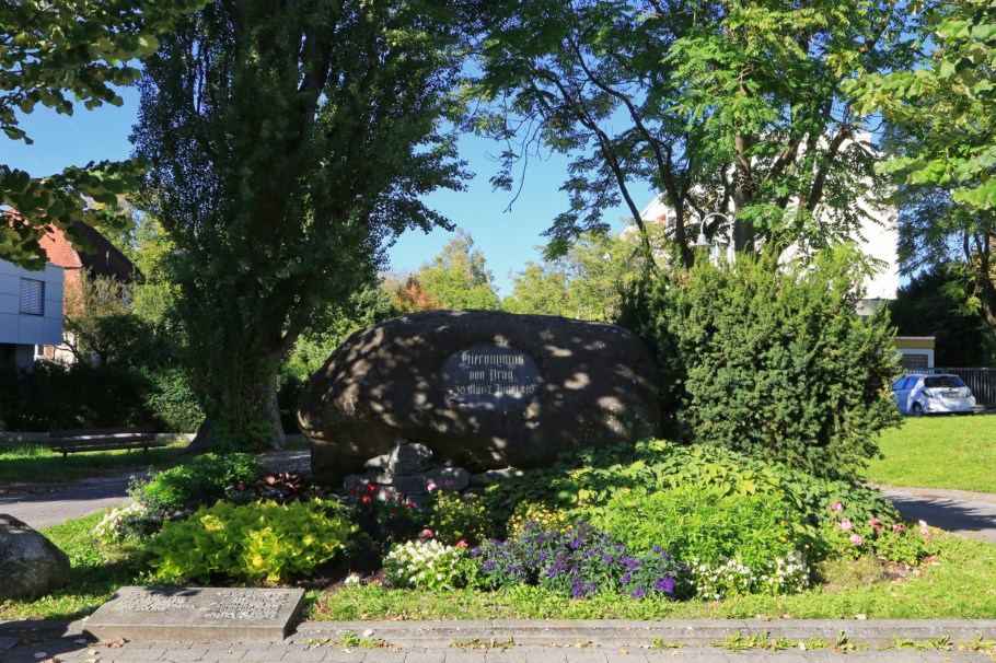 Hussenstein, Hus Memorial Stone, Jan Hus, John Huss, Jerome of Prague, Konstanz, Constance, Baden-Württemberg, Germany, Deutschland, fotoeins.com
