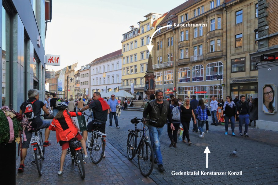 Gedenktafel Konstanzer Konzil, Commemorative plaque of the Constance Council, Kanzleistrasse, Konstanzer Altstadt, Konstanz, Constance, Baden-Württemberg, Germany, Deutschland, fotoeins.com
