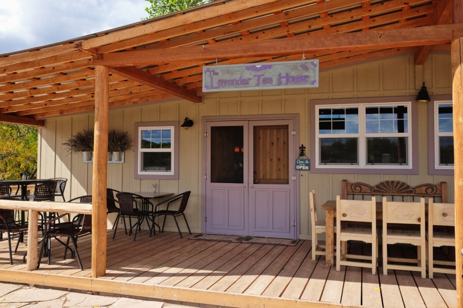 The Lavender Tea House, Purple Adobe Lavender Farm, lavender, US 84, US route 84, Abiquiu, New Mexico, USA, fotoeins.com