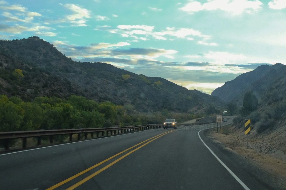 Rio Grande, Pillar, Low Road to Taos, River Road to Taos, NM-68, USA, fotoeins.com