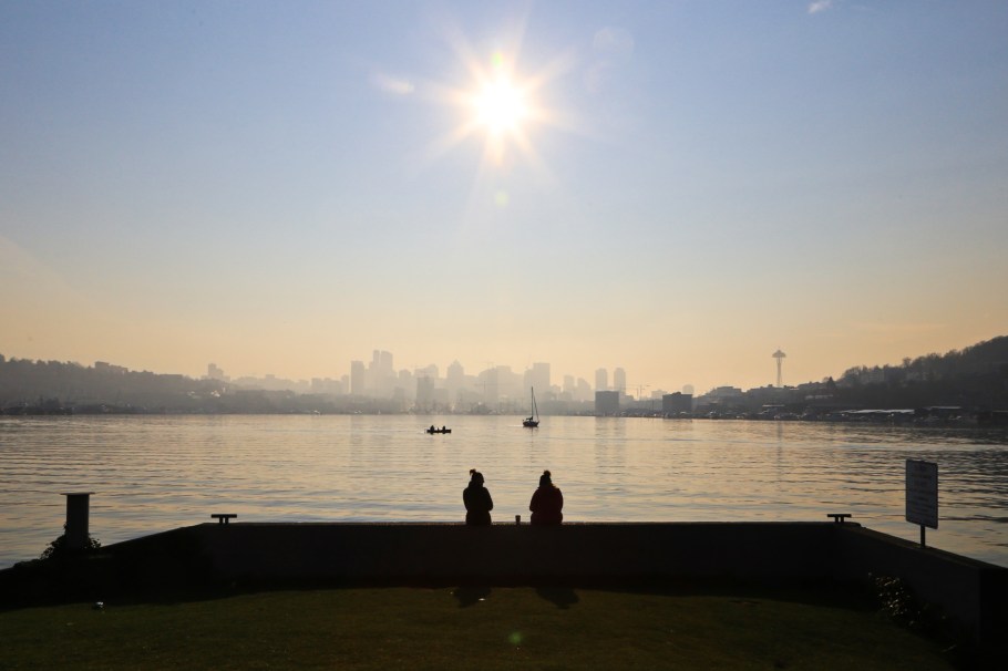 Space Needle, that tower again, Gas Works Park, Lake Union, Seattle, Washington, USA, Pacific Northwest, fotoeins.com
