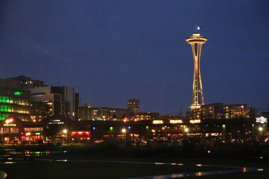 Space Needle, that tower again, MOHAI, Lake Union Park, Seattle, Washington, USA, Pacific Northwest, fotoeins.com