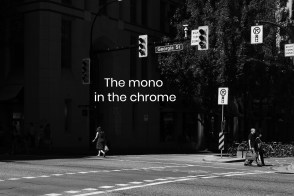 Downtown Vancouver, West Georgia St, Hornby St, Vancouver, BC, Canada, fotoeins.com, black and white, monochrome