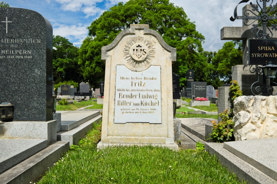 Ludwig Köchel, Mozart, Wiener Zentralfriedhof, Wien, Vienna, Austria, Österreich, fotoeins.com