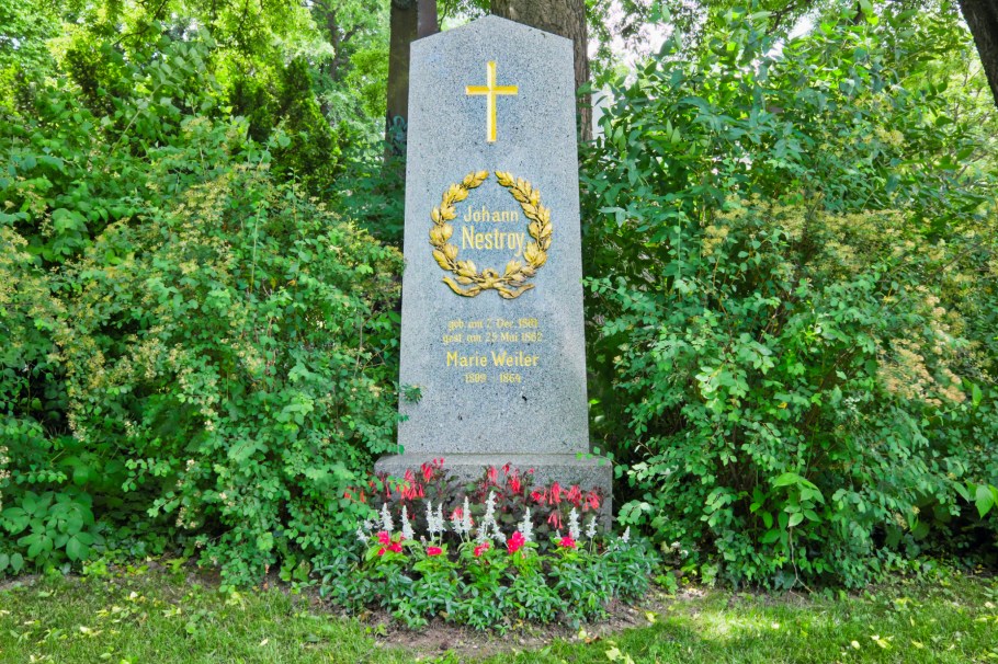 Johann Nestroy, Wiener Zentralfriedhof, Wien, Vienna, Austria, Österreich, fotoeins.com