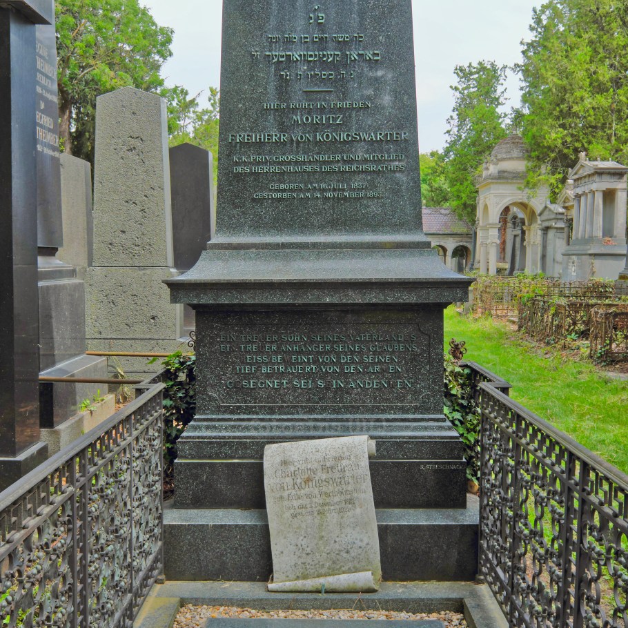 Moritz Königswarter, Alter jüdischer Friedhof, Wiener Zentralfriedhof, Wien, Vienna, Austria, Österreich, fotoeins.com
