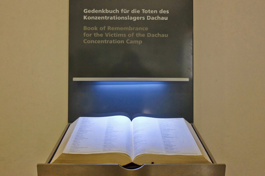 Book of Remembrance for the Victims of Dachau Concentration Camp, KZ-Gedenkstätte Dachau, KZ Dachau, Dachau Concentration Camp Memorial Site, Dachau, Bavaria, Bayern, Germany, Deutschland, fotoeins.com