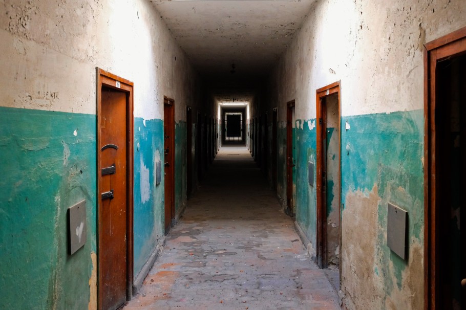 The Bunker, Lagergefängnis, KZ-Gedenkstätte Dachau, KZ Dachau, Dachau Concentration Camp Memorial Site, Dachau, Bavaria, Bayern, Germany, Deutschland, fotoeins.com