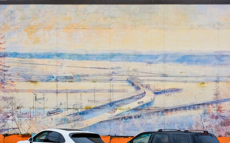 The First Duwamish Bridge, Robert Dafford, West Seattle, Seattle, Washington, USA, fotoeins.com