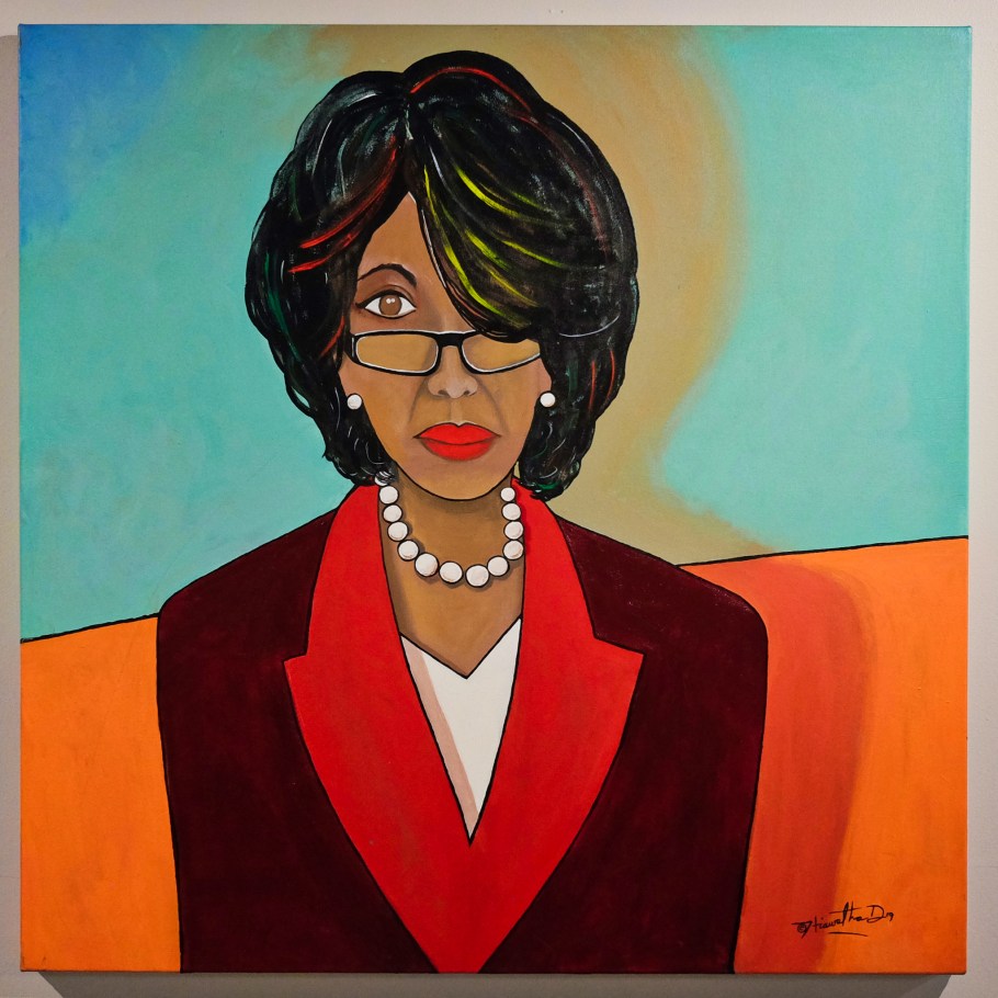 Maxine Waters, Iconic Black Women: Ain't I A Woman, Iconic Black Women, Hiawatha D, Northwest African American Museum, Colman School, Jimi Hendrix Park, Central District, Seattle, WA, USA, fotoeins.com
