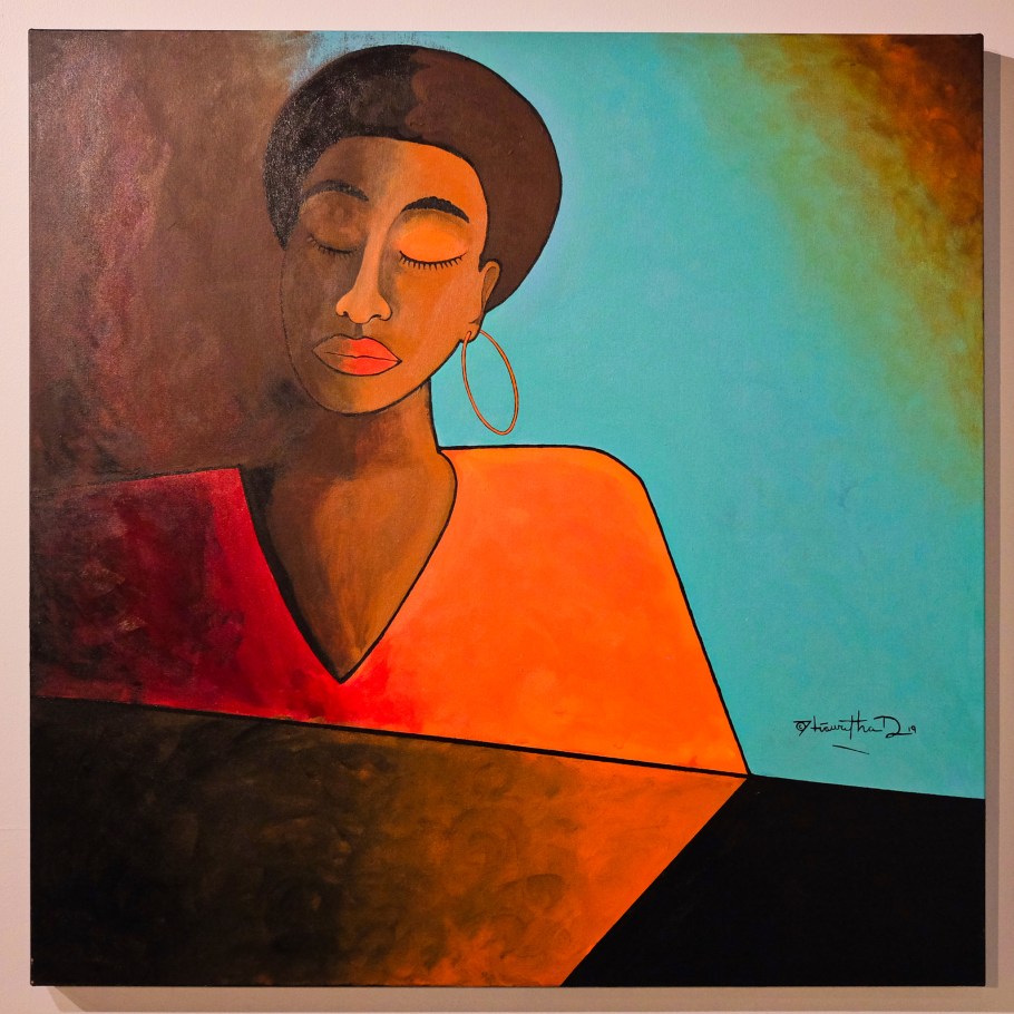 Nina Simone, Iconic Black Women: Ain't I A Woman, Iconic Black Women, Hiawatha D, Northwest African American Museum, Colman School, Jimi Hendrix Park, Central District, Seattle, WA, USA, fotoeins.com