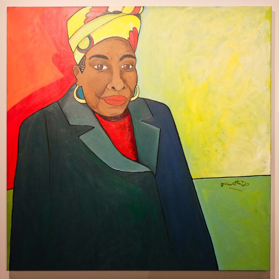 Maya Angelou, Iconic Black Women: Ain't I A Woman, Iconic Black Women, Hiawatha D, Northwest African American Museum, Colman School, Jimi Hendrix Park, Central District, Seattle, WA, USA, fotoeins.com