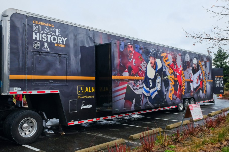 NHL Black Hockey History Tour, black hockey, black hockey history, Jimi Hendrix Park, Northwest African American Museum, Seattle, Washington, USA, fotoeins.com