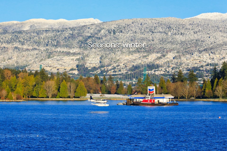 seaplane, Harbour Air, Stanley Park, Burrard Inlet, Salish Sea, North Shore, West Vancouver, Vancouver, BC, Canada, fotoeins.com