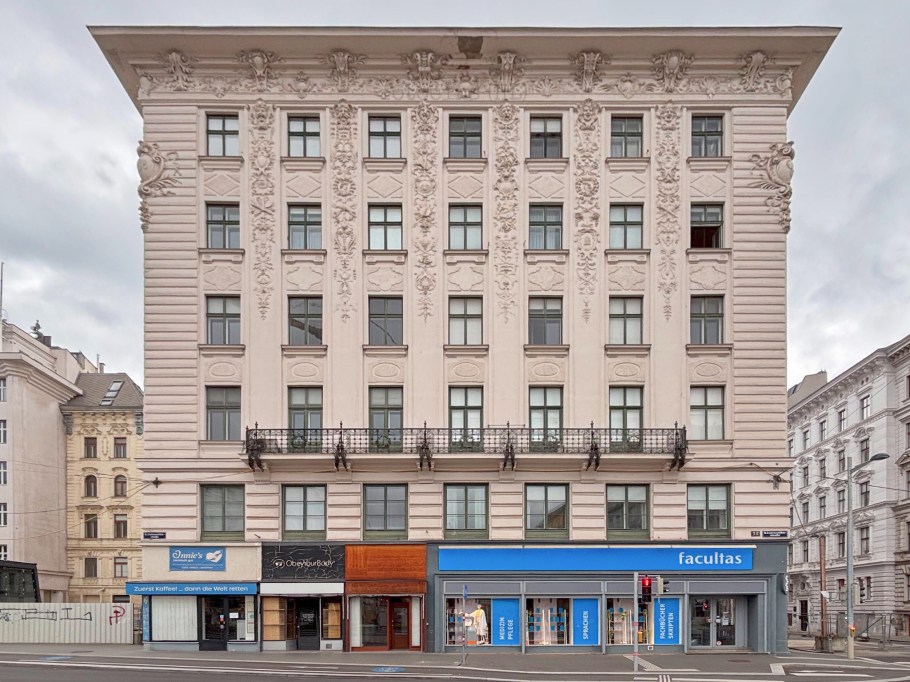 Universitätsstrasse Miethaus, Hosenträgerhaus, Otto Wagner, 9. Bezirk, Alsergrund, Wien, Vienna, Austria, Österreich, fotoeins.com